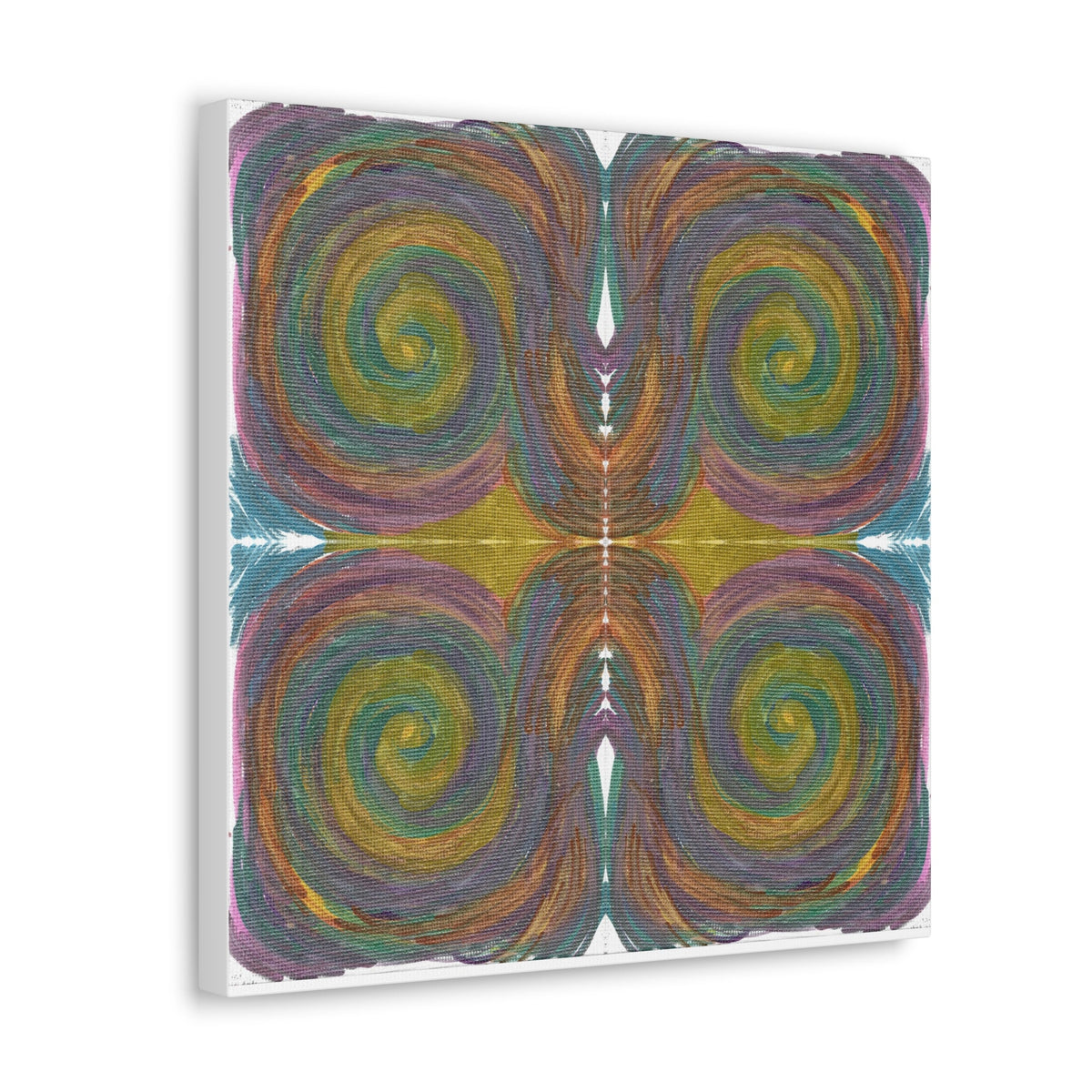 Solar Spirals Mosaic Caden Caraco Canvas Gallery Wrap