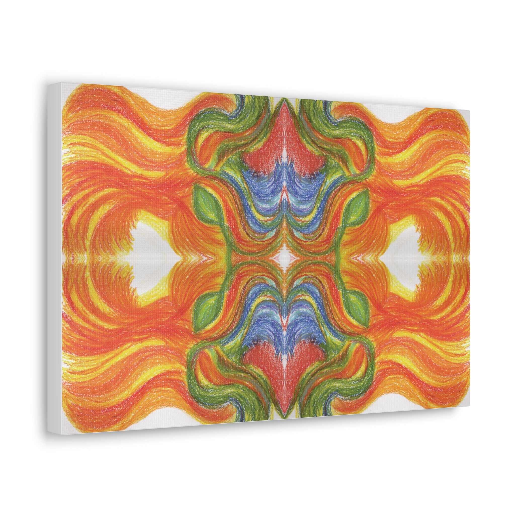 "Ventricular Flames" Caden Caraco Canvas Wrap