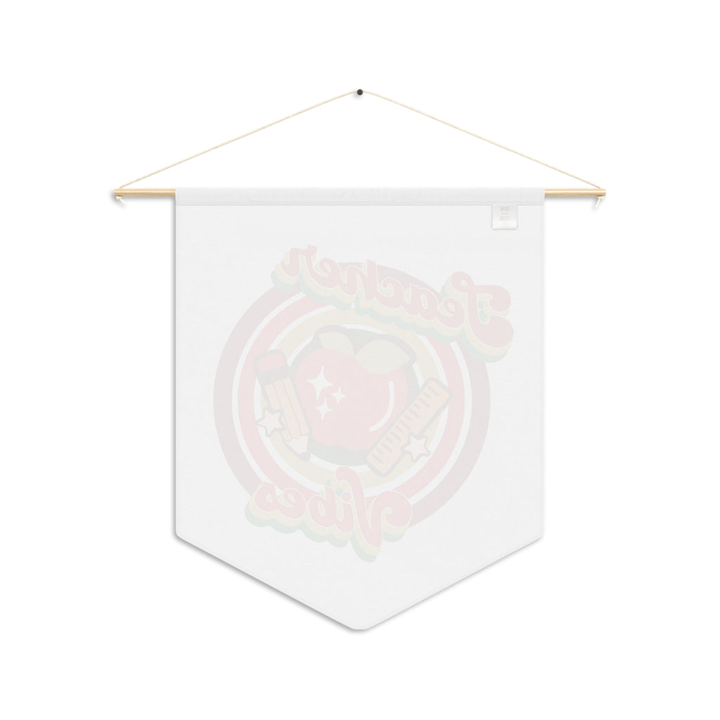 Teacher Vibes Print Wall Hanging Banner Flag