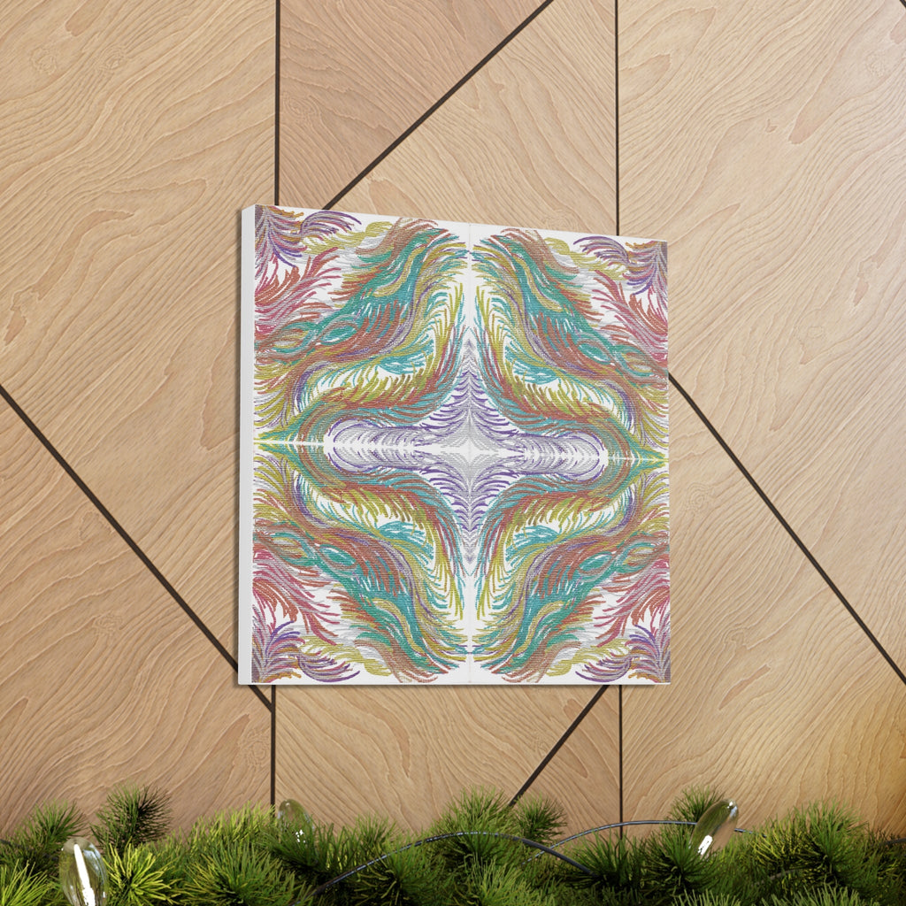 Space Feathers 4 Variation 1 Caden Caraco Canvas Gallery Wrap