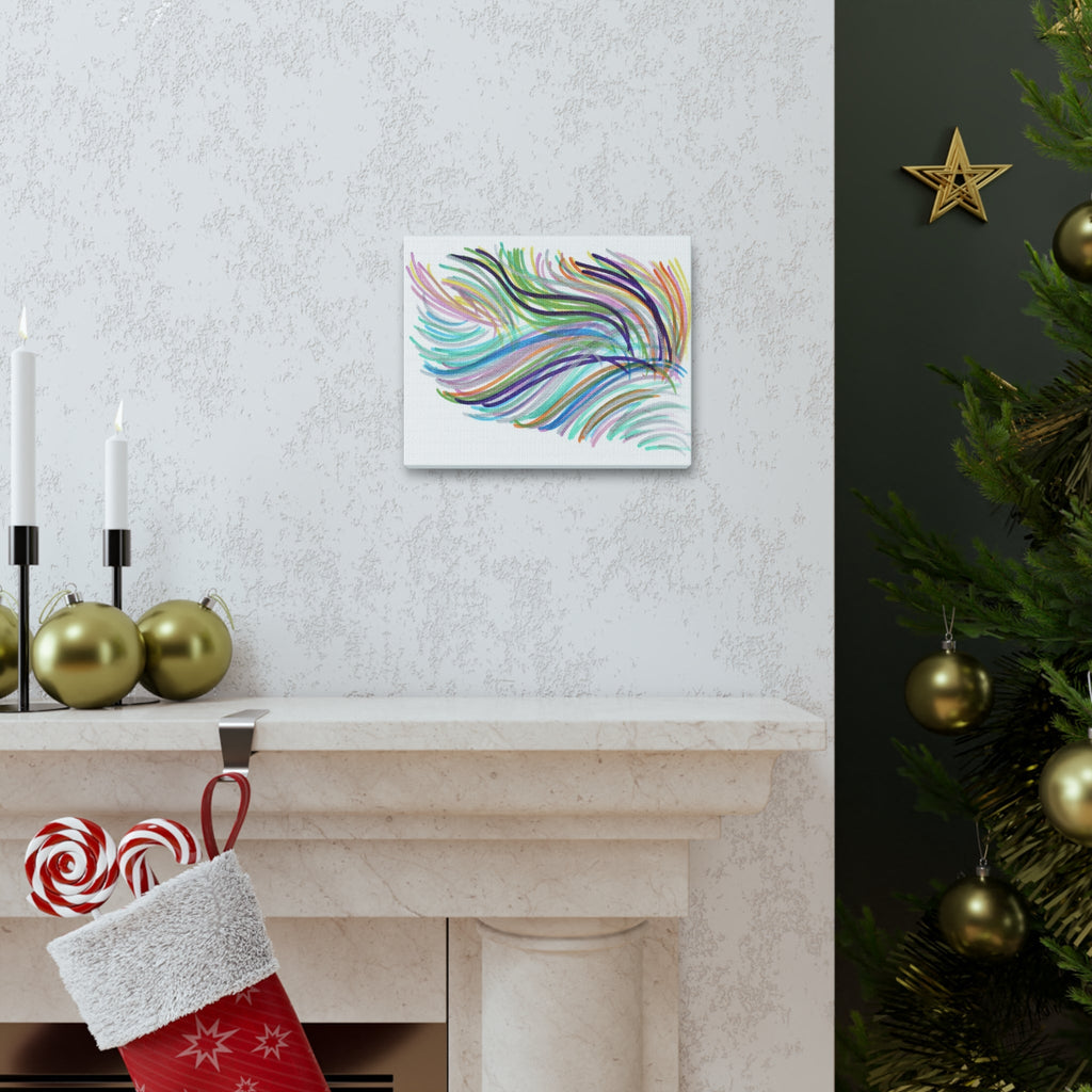 Space Feather Caden Caraco Canvas Gallery Wrap