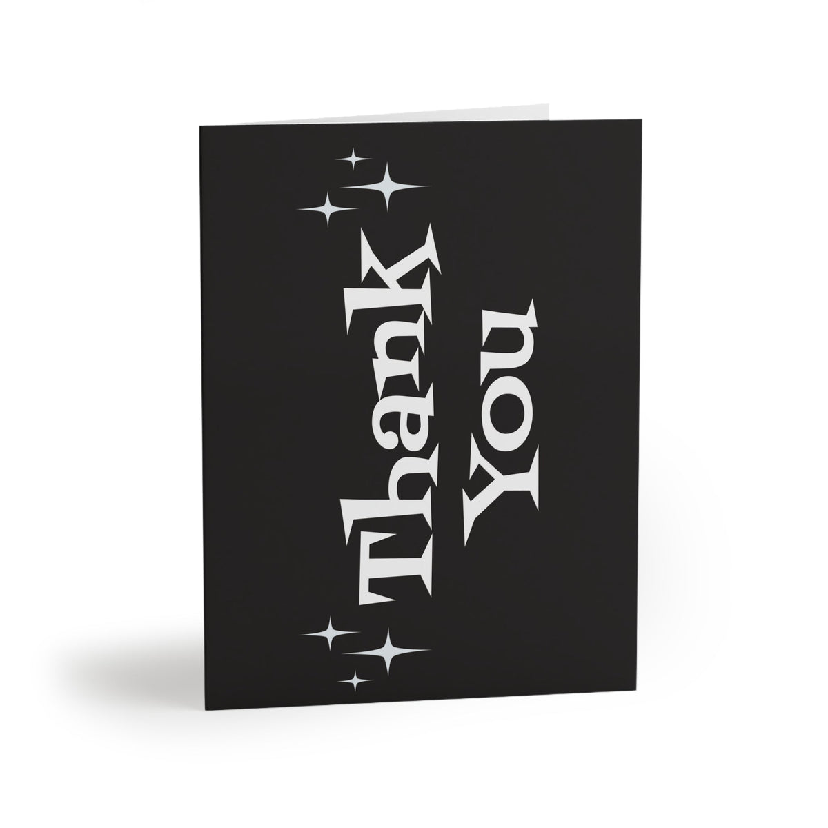 Thank You Starburst Atomic Mid Century Retro Style Thank You Matte Greeting Cards (8, 16, and 24 pcs)