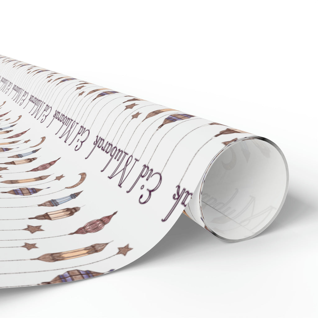 Eid Mubarak Festival Arabic Lanterns Holiday Holiday Gift Wrap Paper - Glossy Or Matte