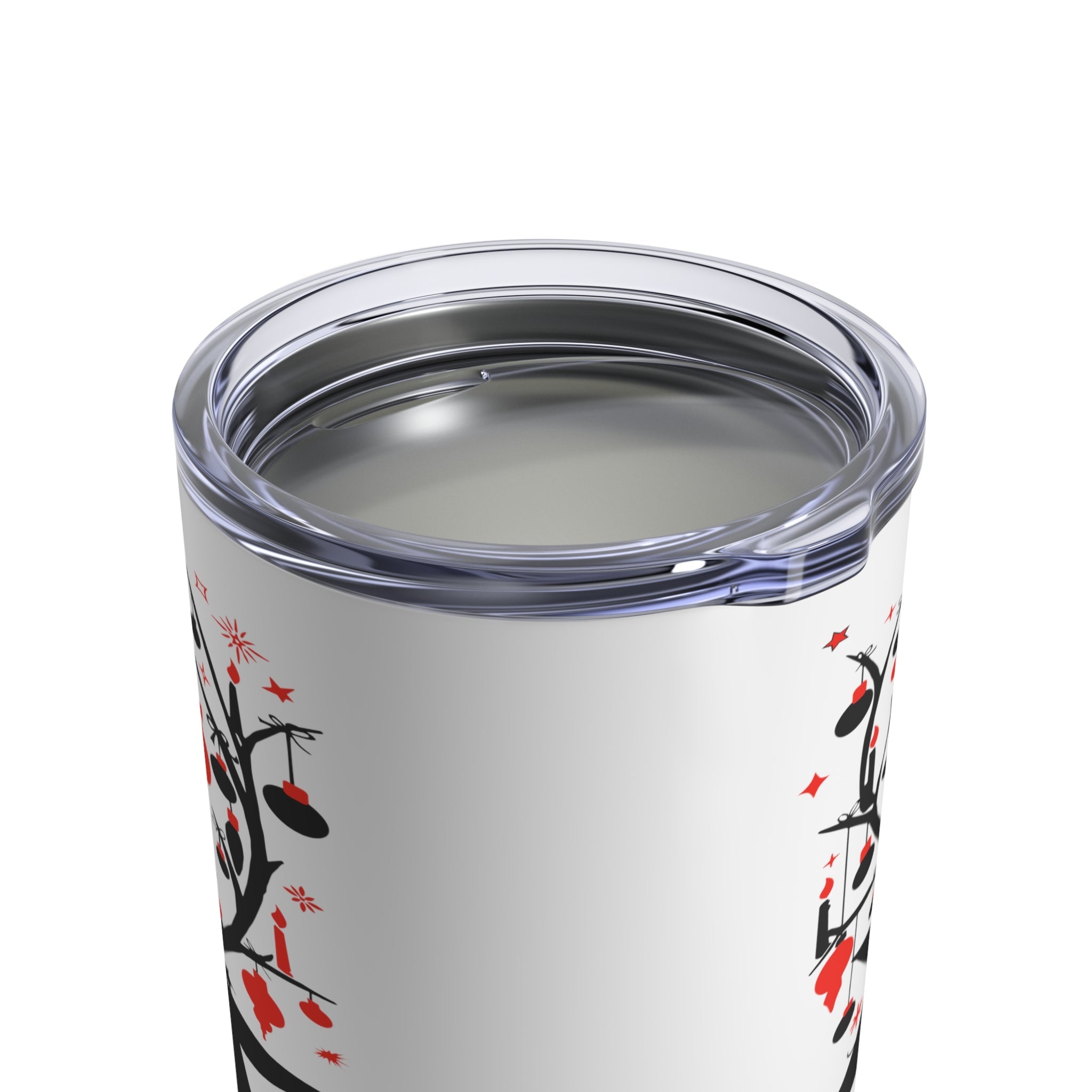Reindeer Ornaments Retro Christmas Print Stainless Steel Tumbler 10oz