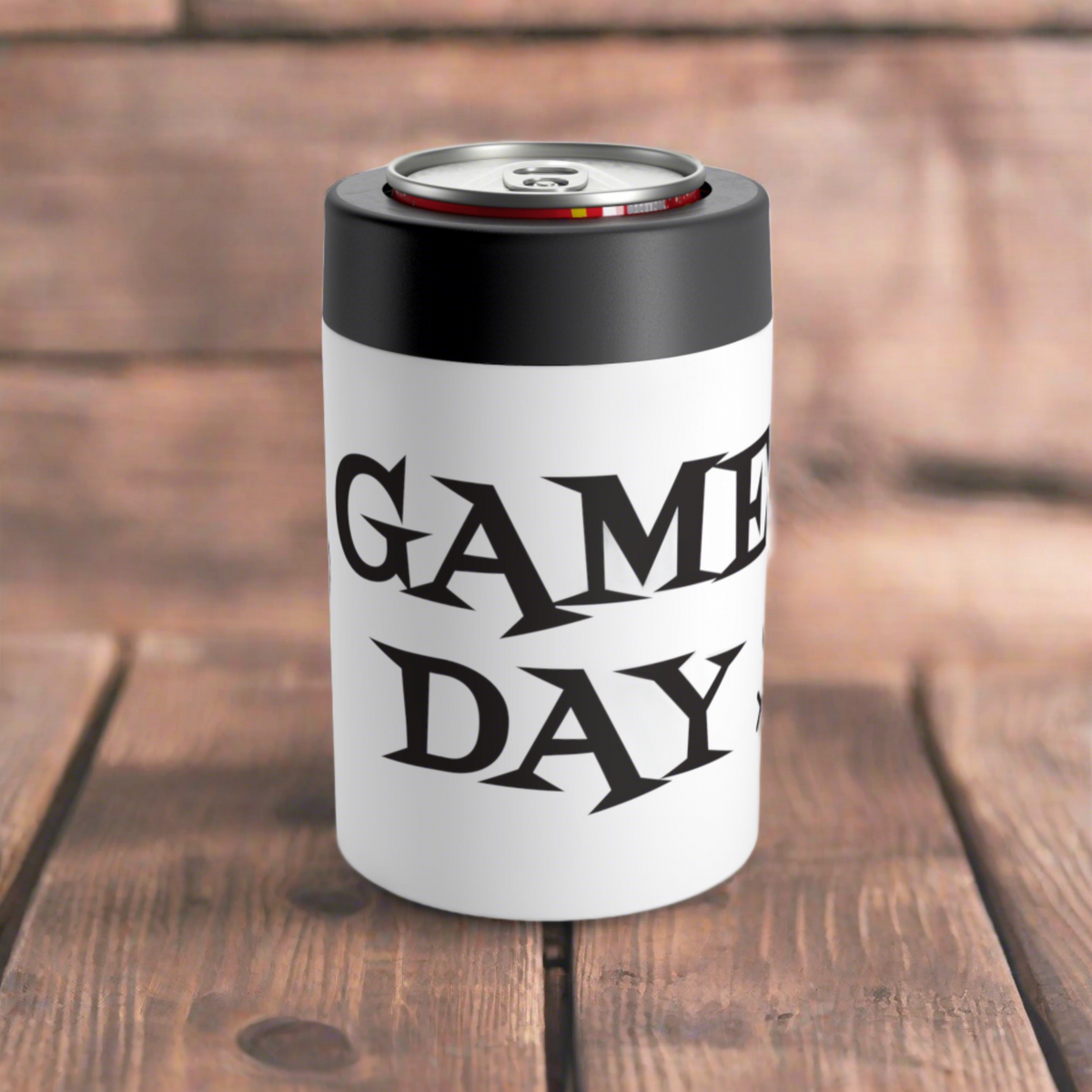 Atomic Retro Game Day Stainless Steel Can and Bottle Holder