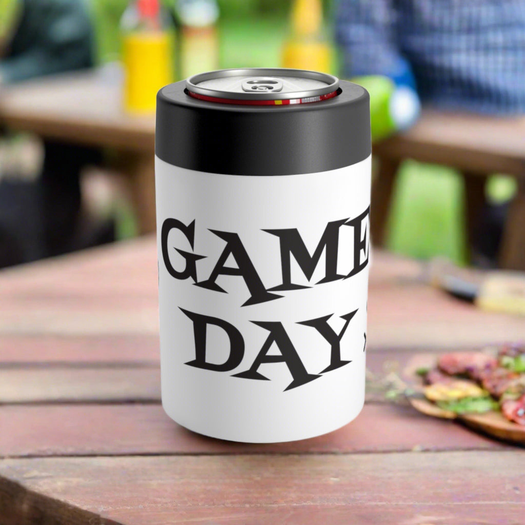 Atomic Retro Game Day Stainless Steel Can and Bottle Holder