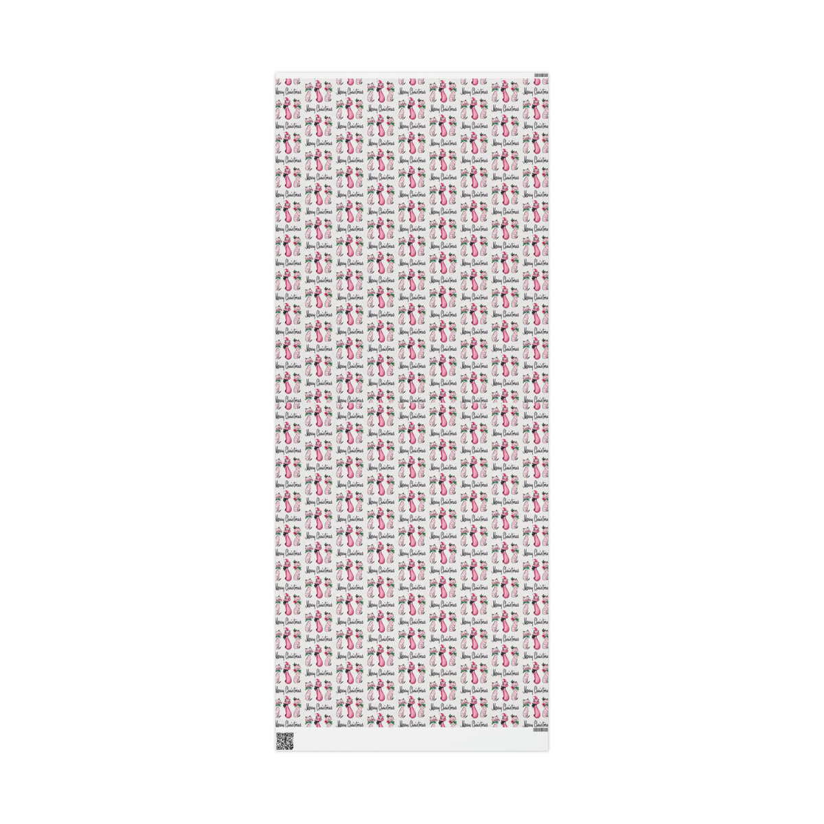 Merry Christmas Cats Mid Century Retro Christmas Print Holiday Gift Wrap Paper - Glossy Or Matte