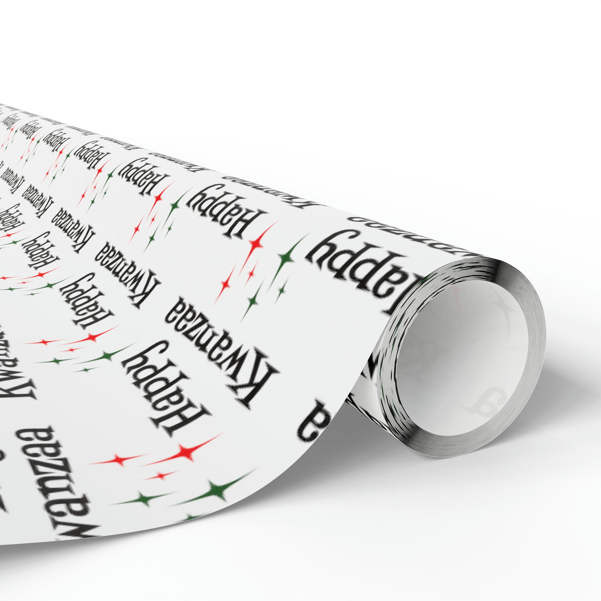 Happy Kwanzaa Starburst Atomic Retro Style Holiday Gift Wrap Paper - Glossy Or Matte