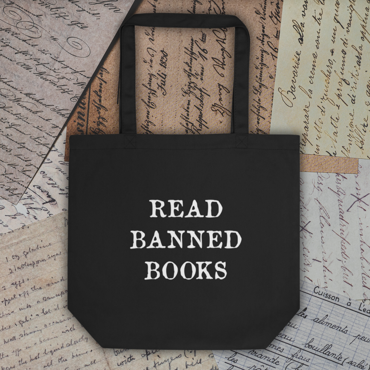 Read Banned Books Eco Cotton Tote Bag
