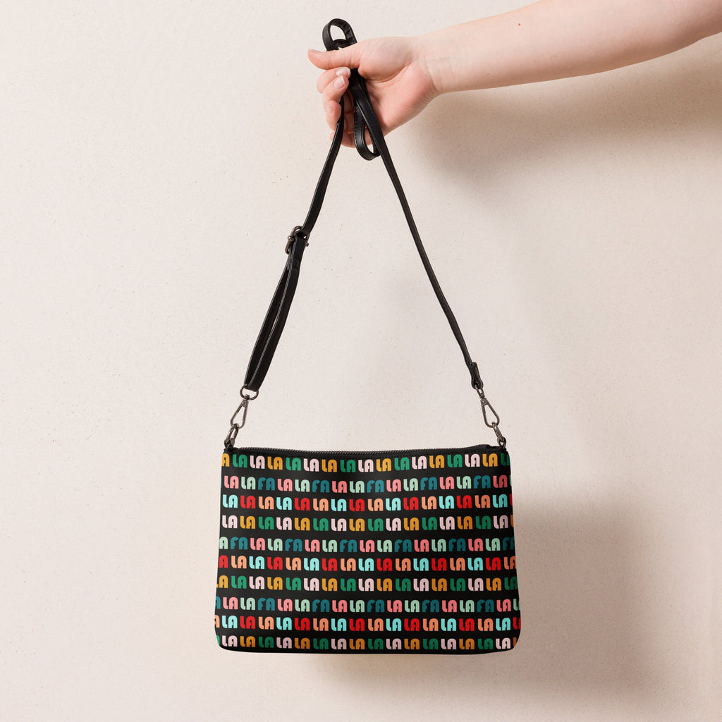 Fa La La La Christmas Retro Style Crossbody Bag Purse