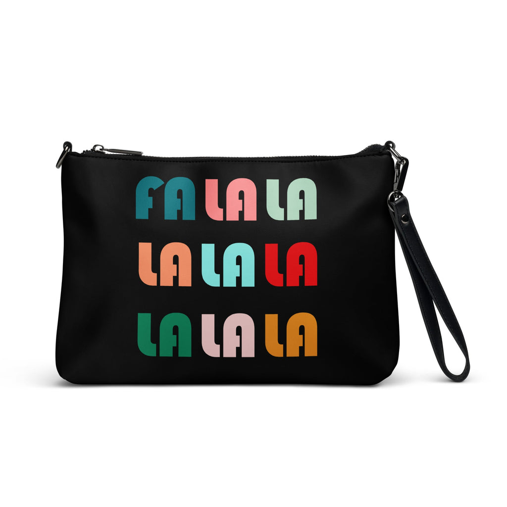 Fa La La La Christmas Retro Style Crossbody Bag Purse