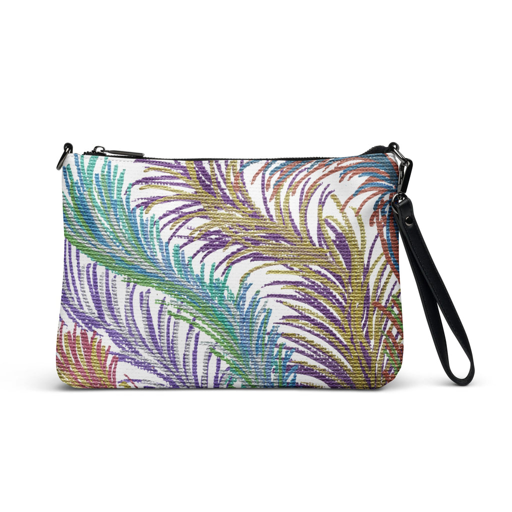 Space Feathers Caden Caraco Crossbody Bag Shoulder Purse Wristlet Clutch