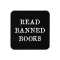 Read Banned Books Cork-back Coaster
