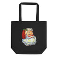 Merry Christmas Santa Retro Christmas Eco Cotton Tote Bag