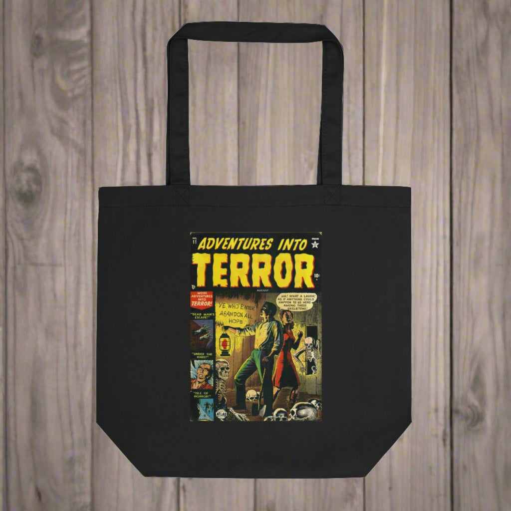 Adventures Into Terror Horror Retro Comic Halloween Eco Cotton Tote Bag