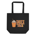 Pumpkin Spice And Everything Nice Fall Autumn Eco Cotton Tote Bag