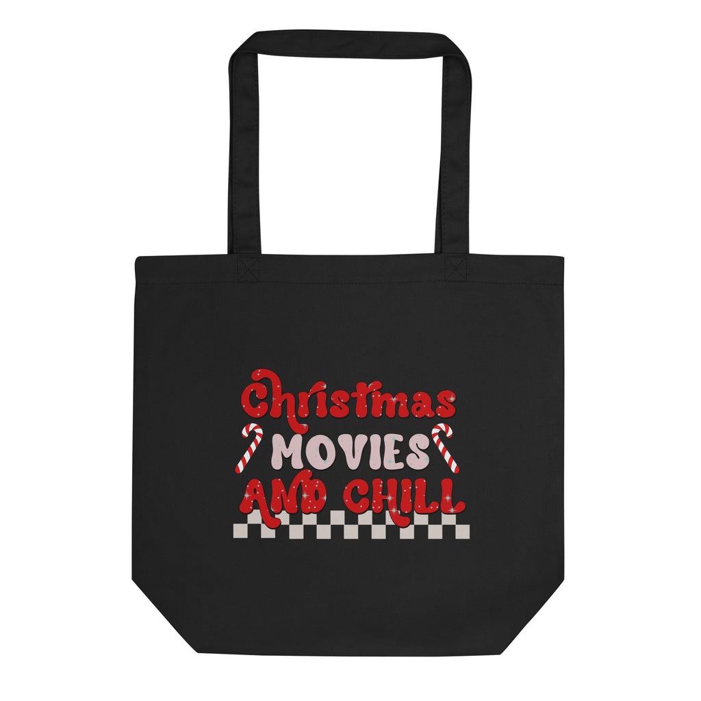 Christmas Movies And Chill Christmas Eco Cotton Tote Bag