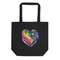 Rainbow Celestial Heart Eco Tote Bag