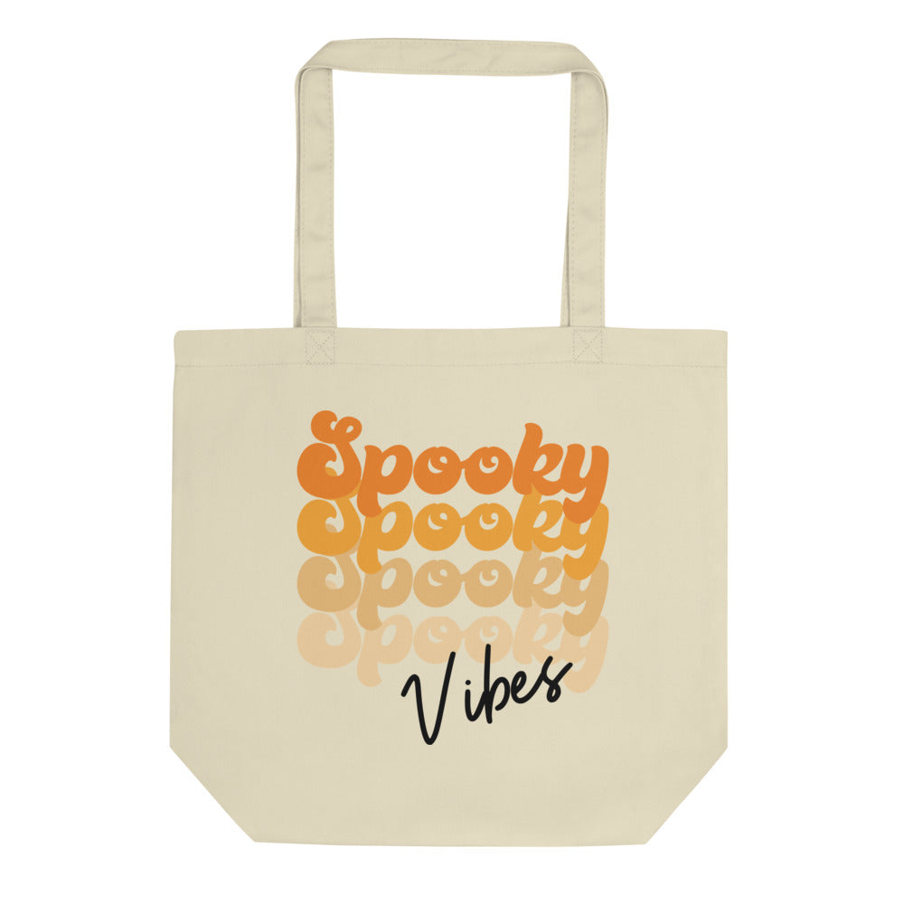Spooky Vibes Halloween Eco Cotton Tote Bag