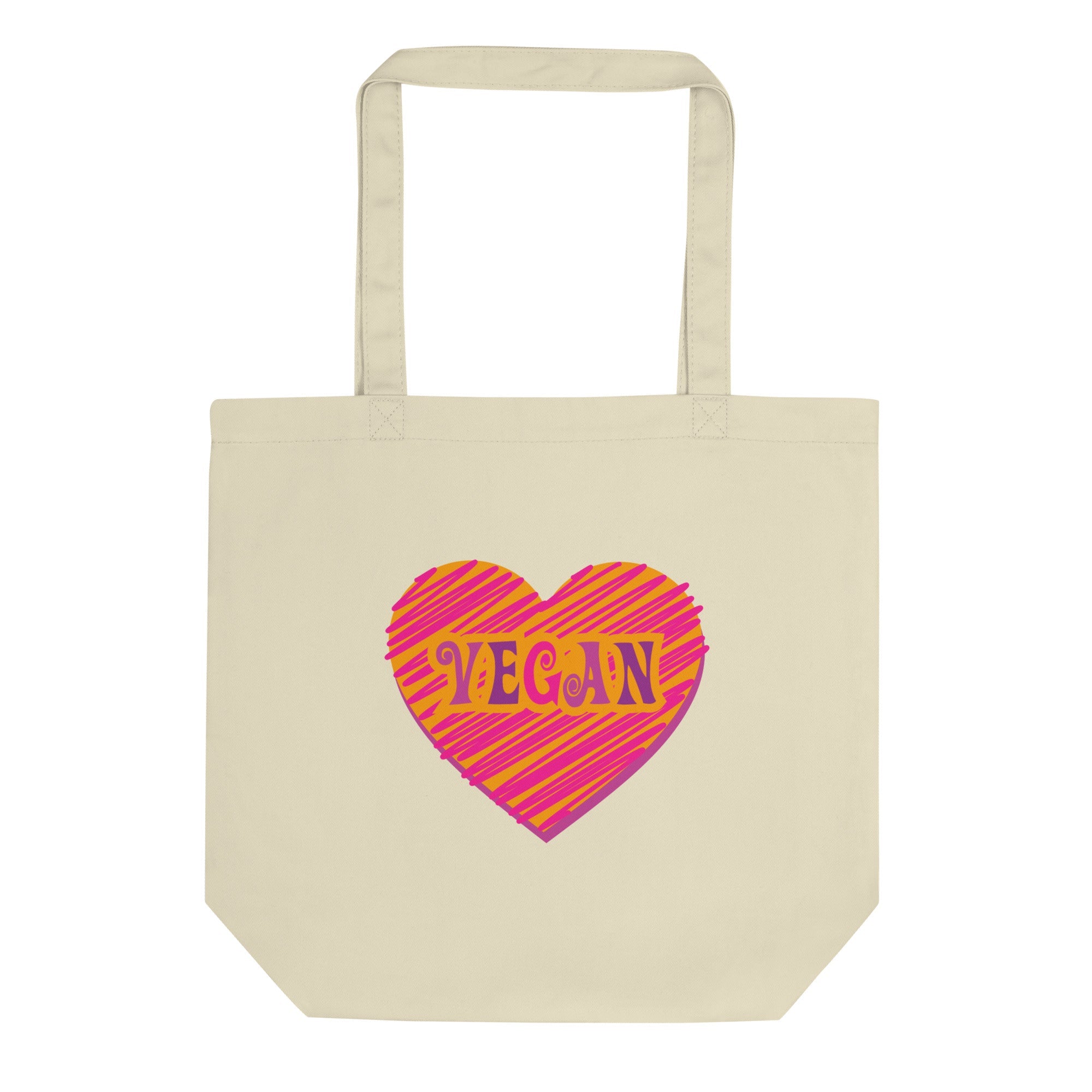 Vegan Heart Eco Cotton Tote Bag
