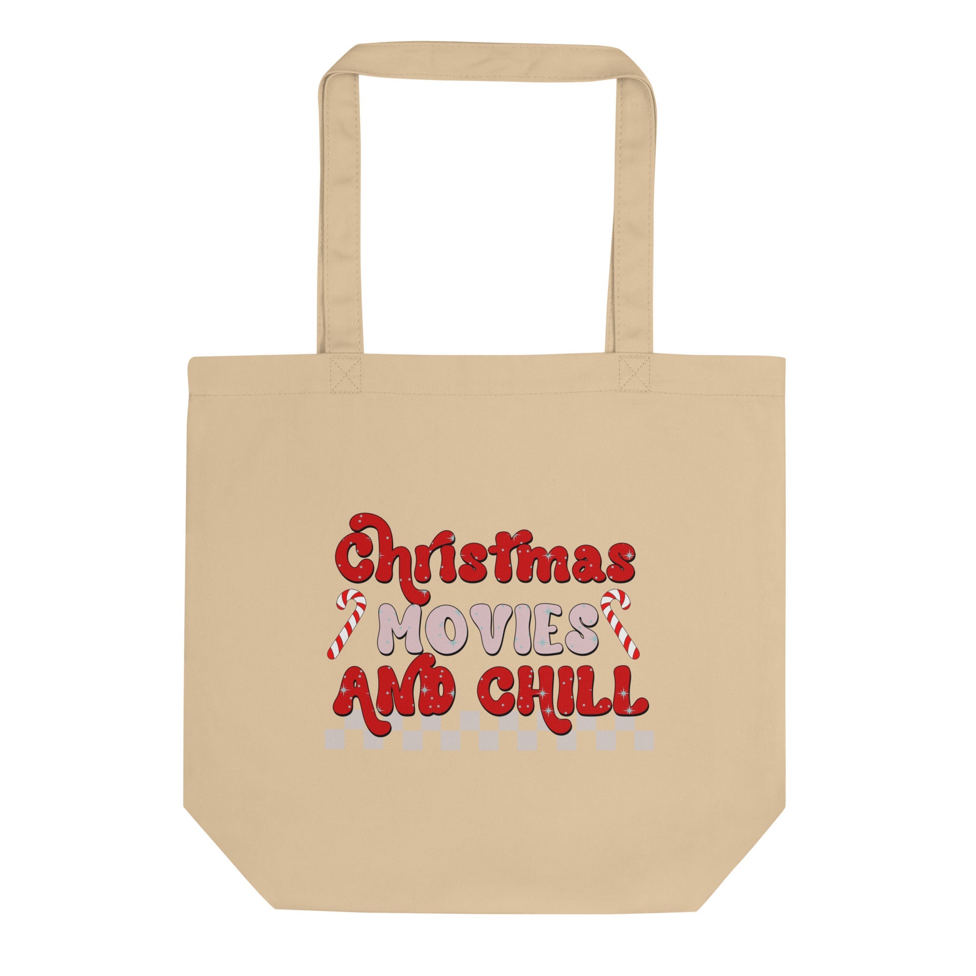 Christmas Movies And Chill Christmas Eco Cotton Tote Bag
