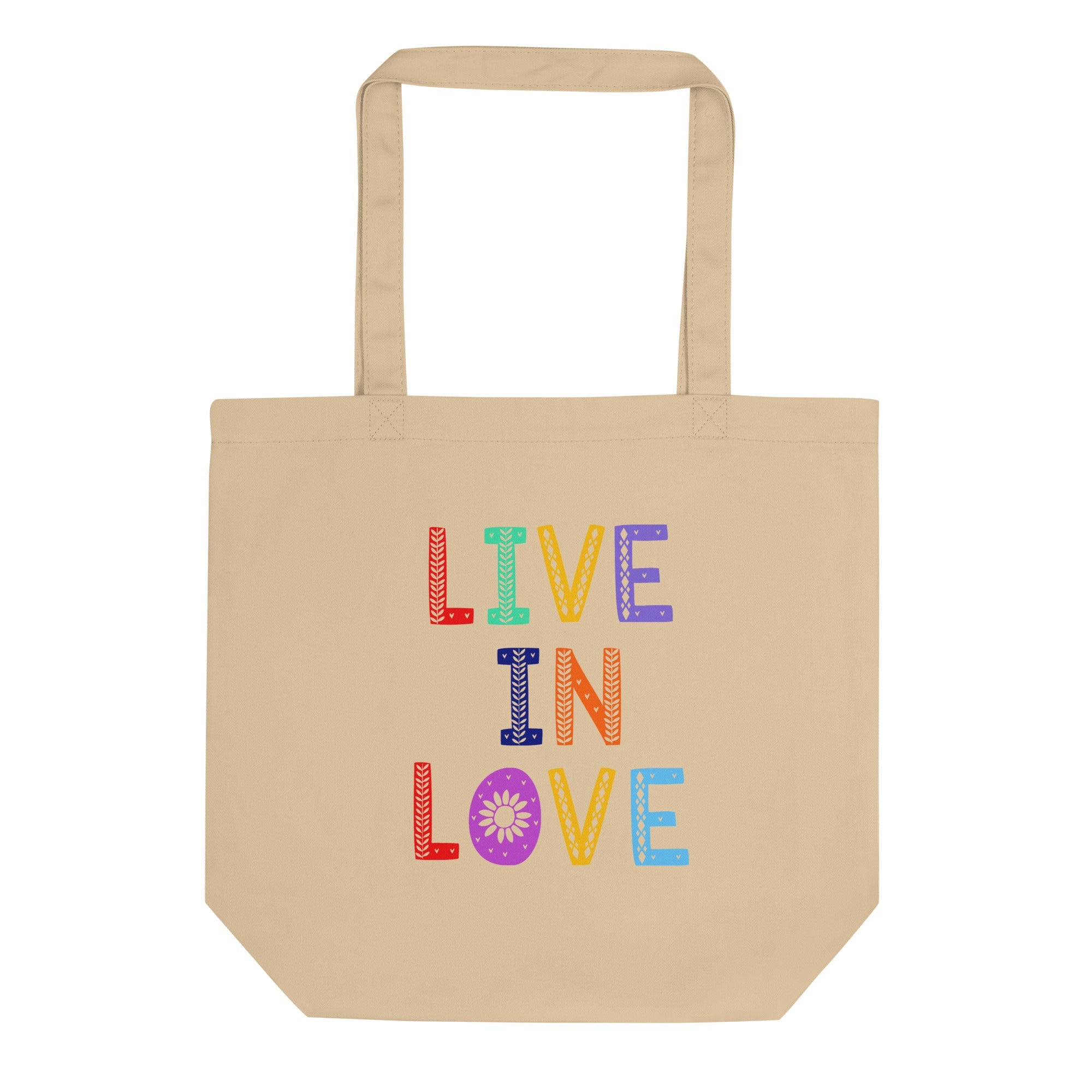 Live In Love Eco Cotton Tote Bag