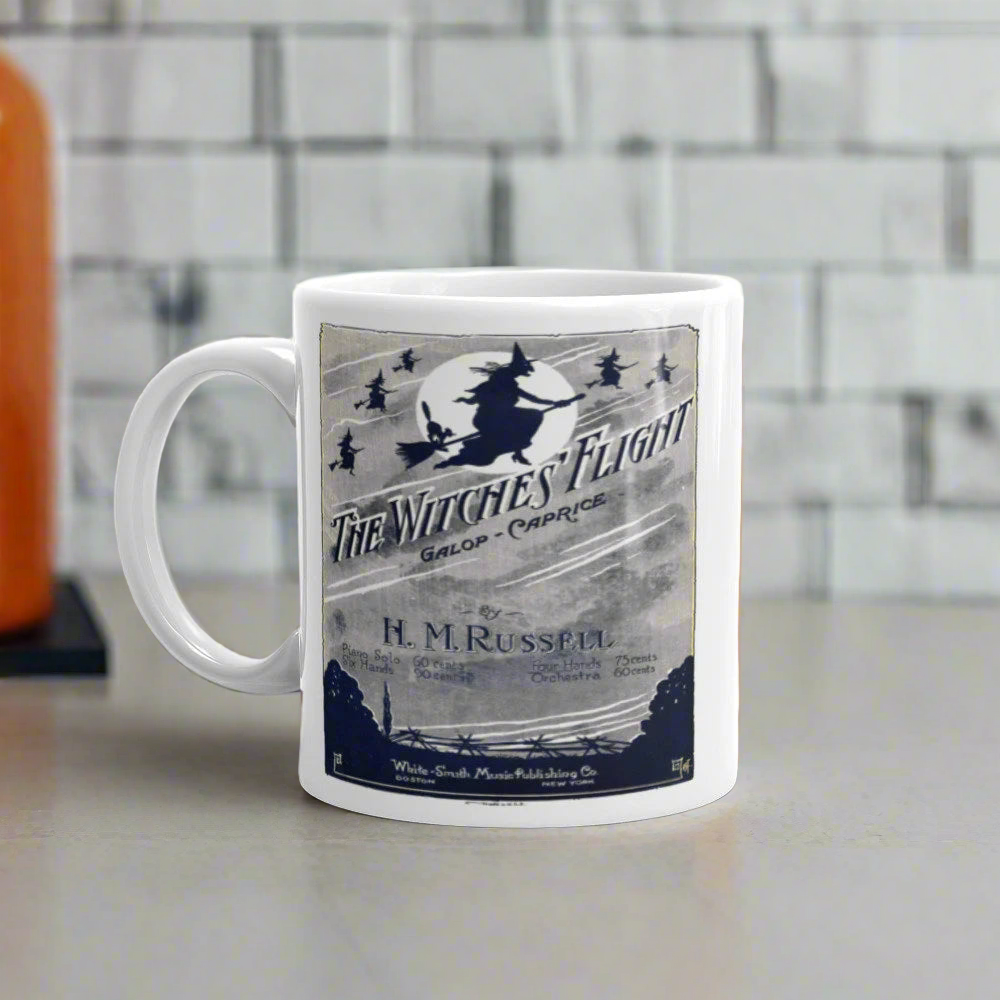 The Witches Flight Retro Halloween Coffee Mug