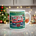 Santa Mail Carrier Christmas Glossy Coffee Mug