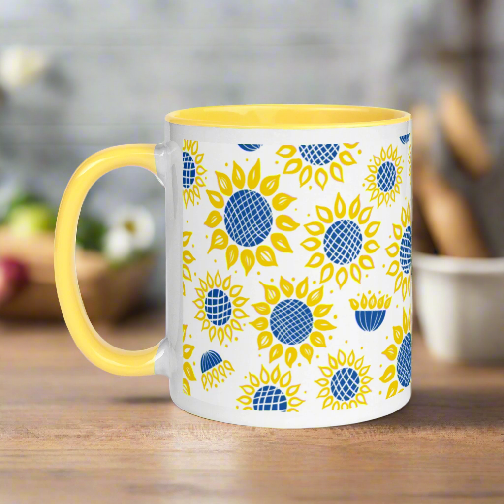 Ukrainian Sunflowers Spring Mug