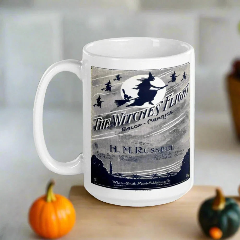 The Witches Flight Retro Halloween Coffee Mug
