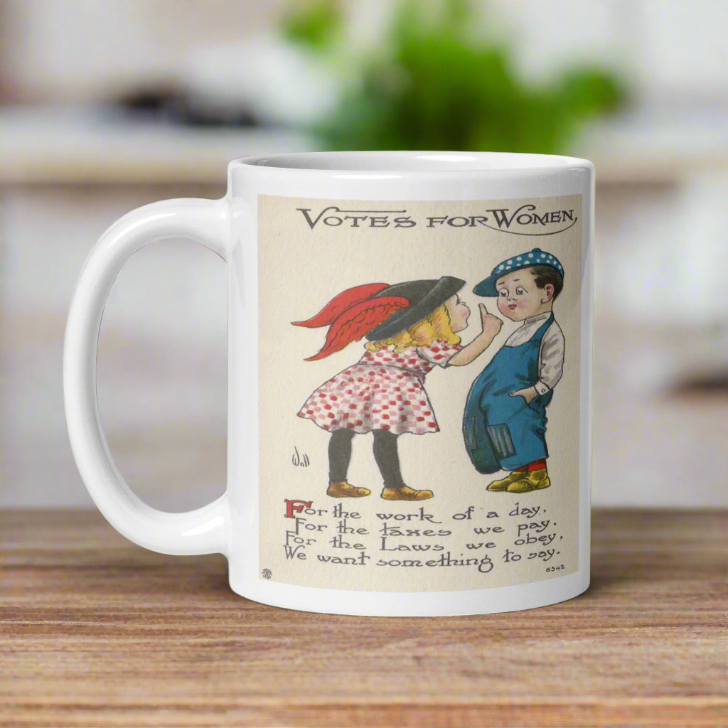 Votes For Women Vintage Glossy Coffee Mug
