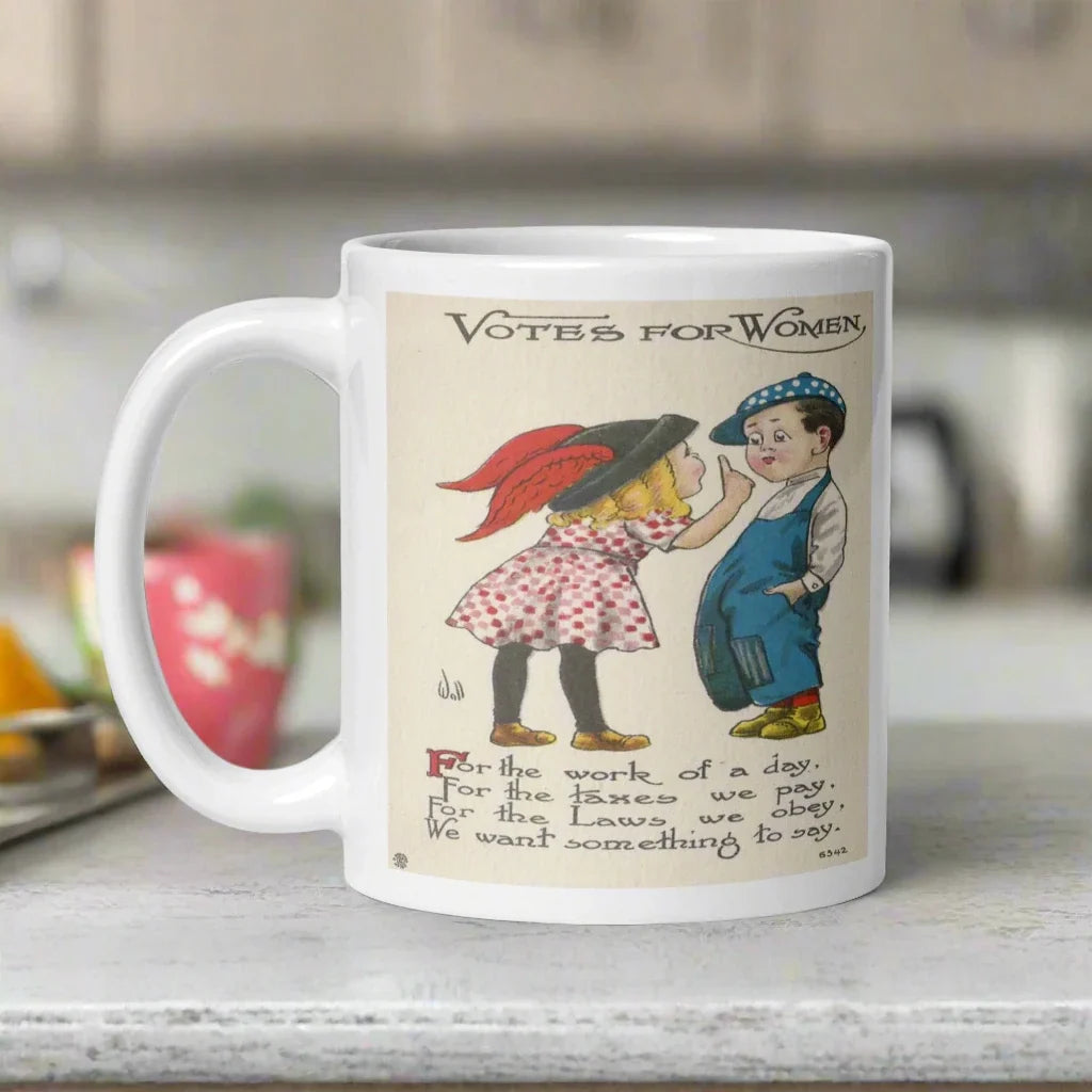 Votes For Women Vintage Glossy Coffee Mug