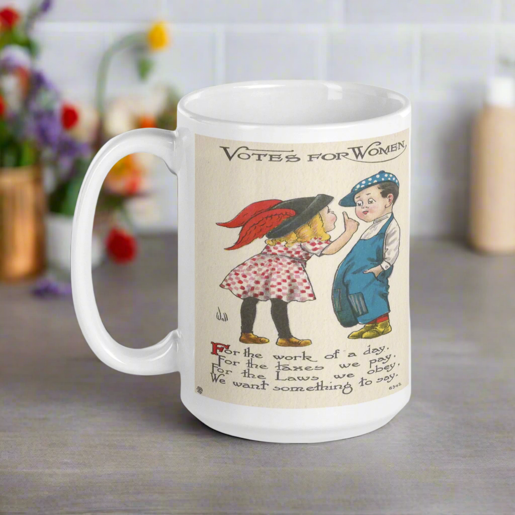Votes For Women Vintage Glossy Coffee Mug