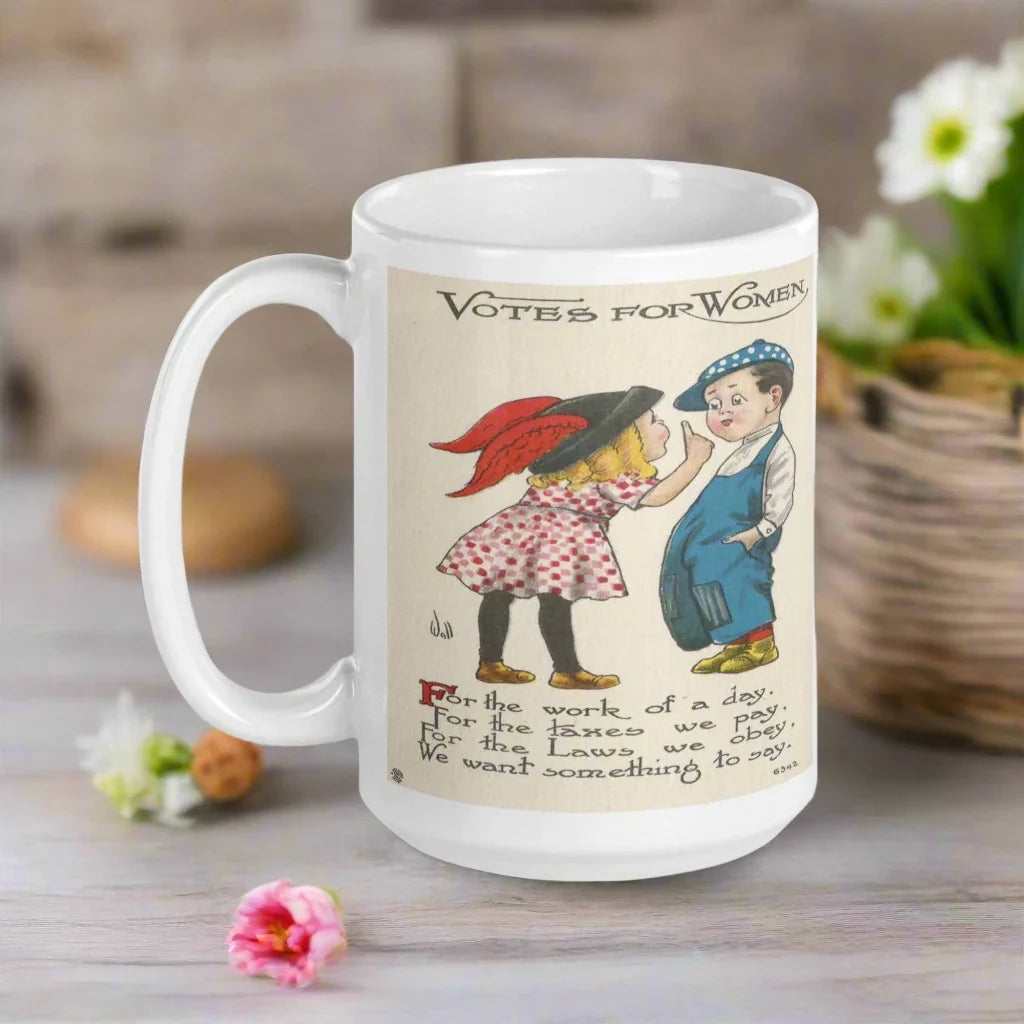 Votes For Women Vintage Glossy Coffee Mug