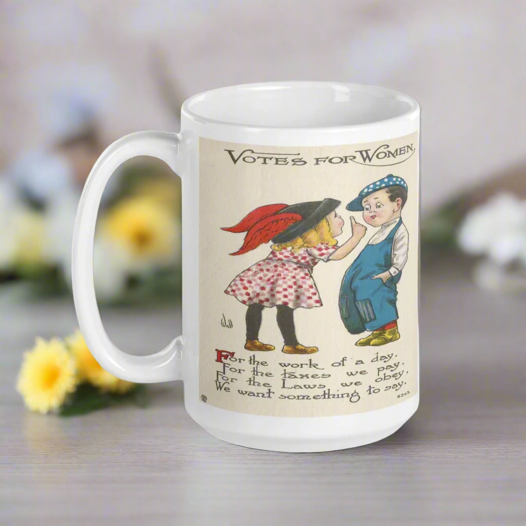 Votes For Women Vintage Glossy Coffee Mug