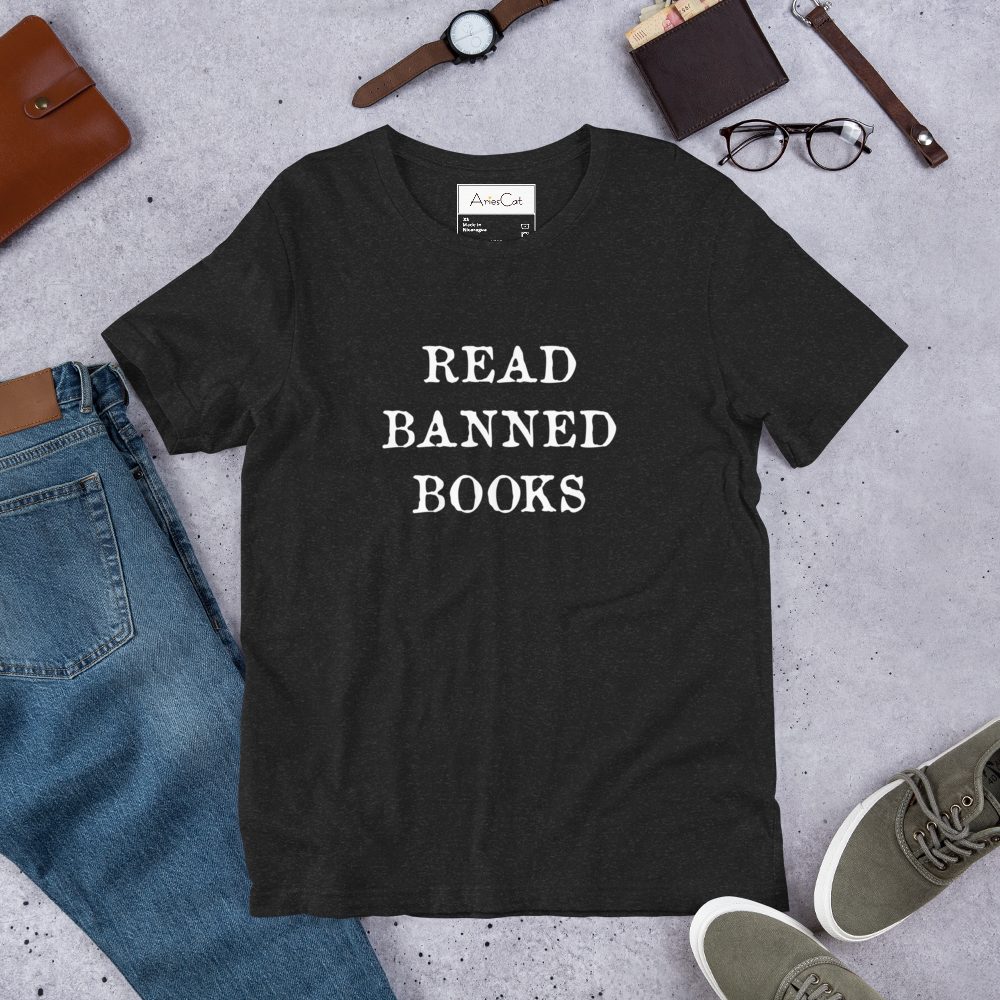 Read Banned Books Black Bella Canvas Unisex T-shirt