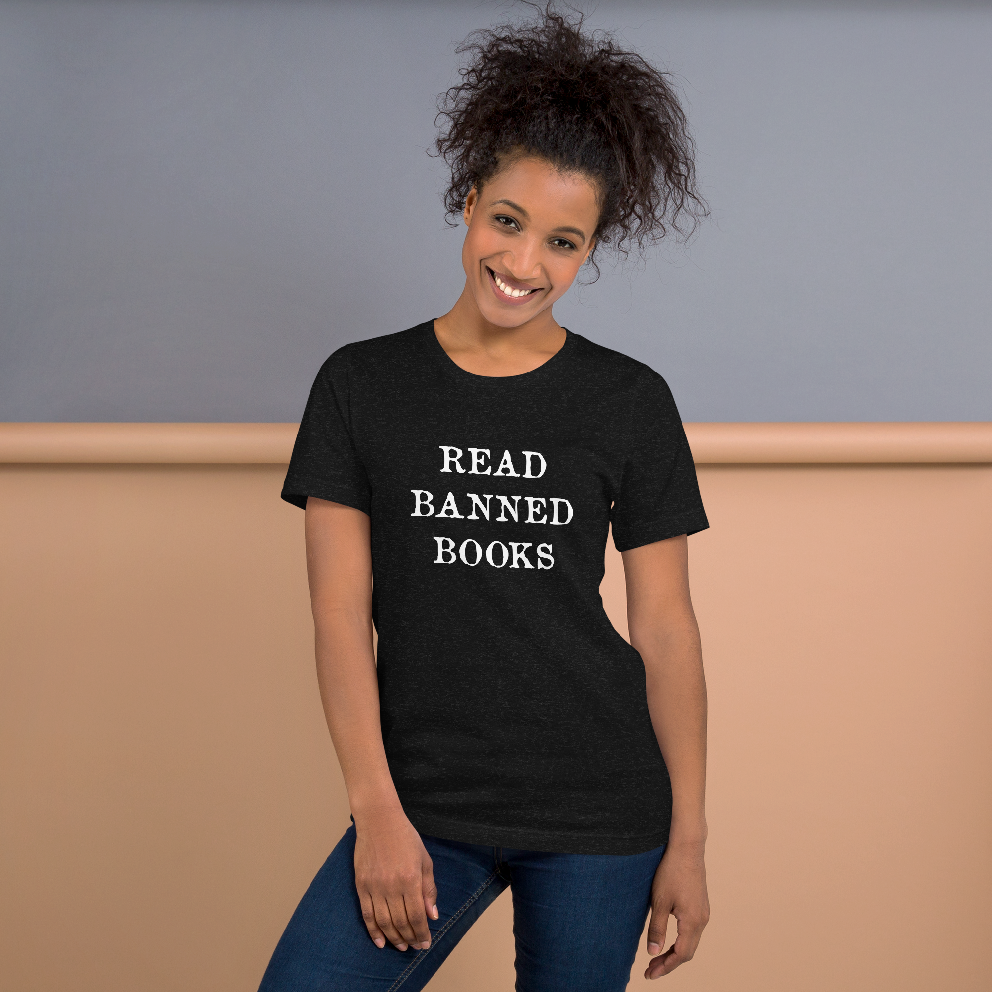 Read Banned Books Black Bella Canvas Unisex T-shirt