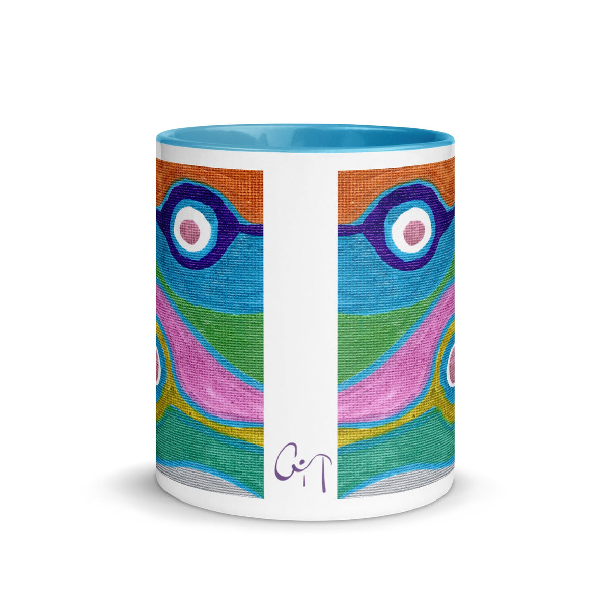 Metallic Protection Blue Lined Mug