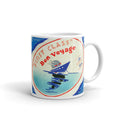 First Class Bon Voyage Cruise Mid Century Retro Glossy Mug