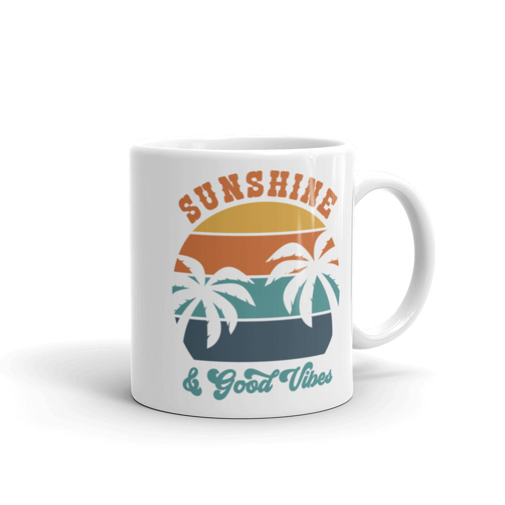 Sunshine And Good Vibes Glossy Mug