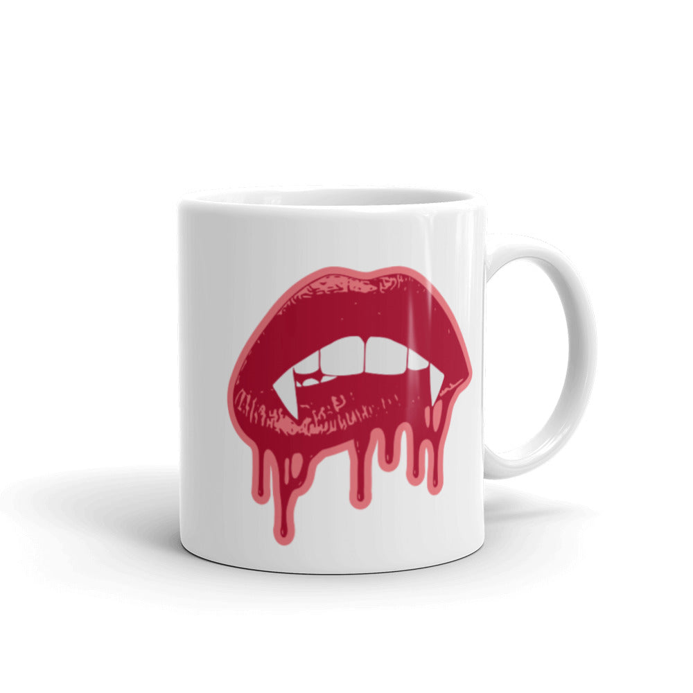 Vampire Lips And Fangs Glossy Mug