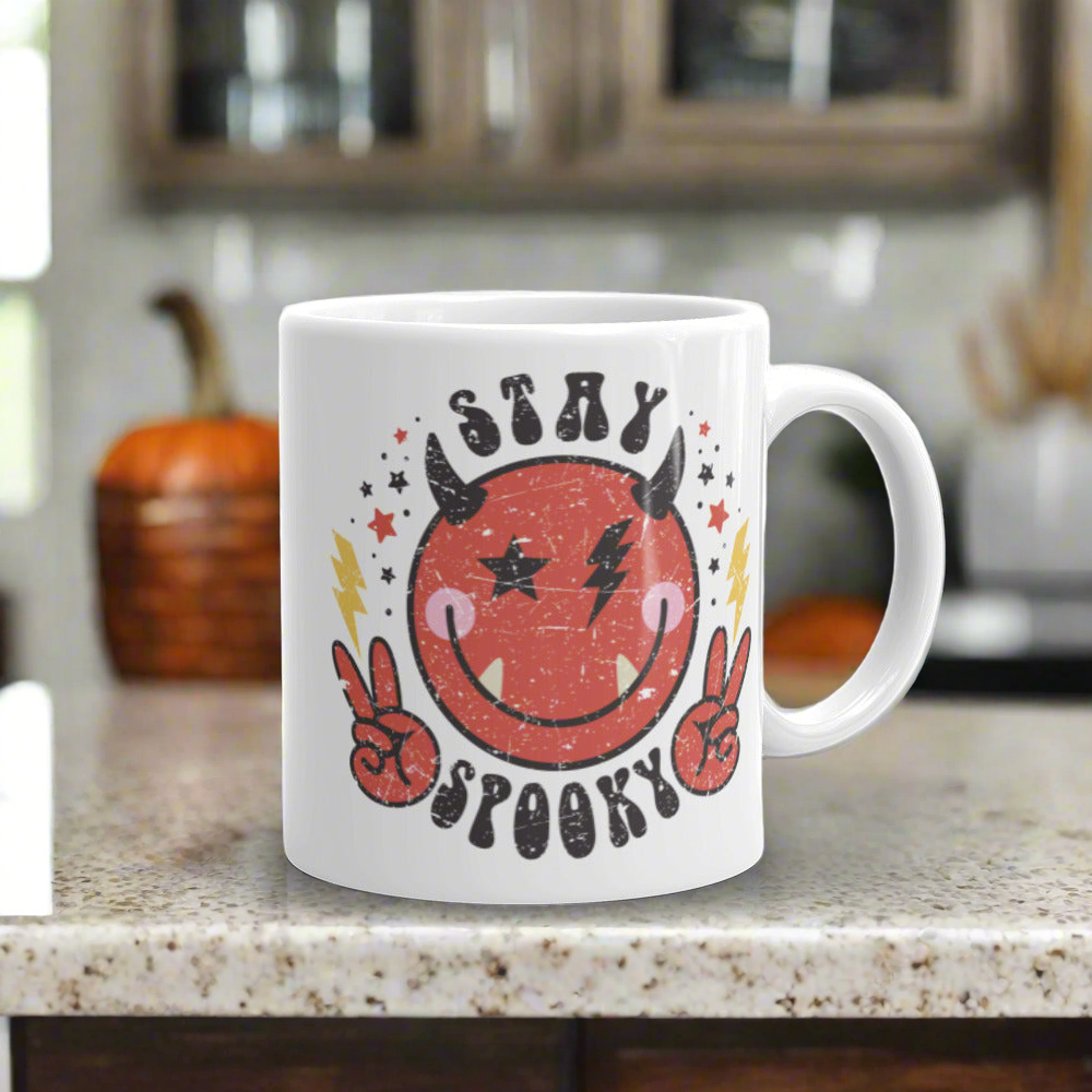 Cute Devil Stay Spooky Halloween Mug