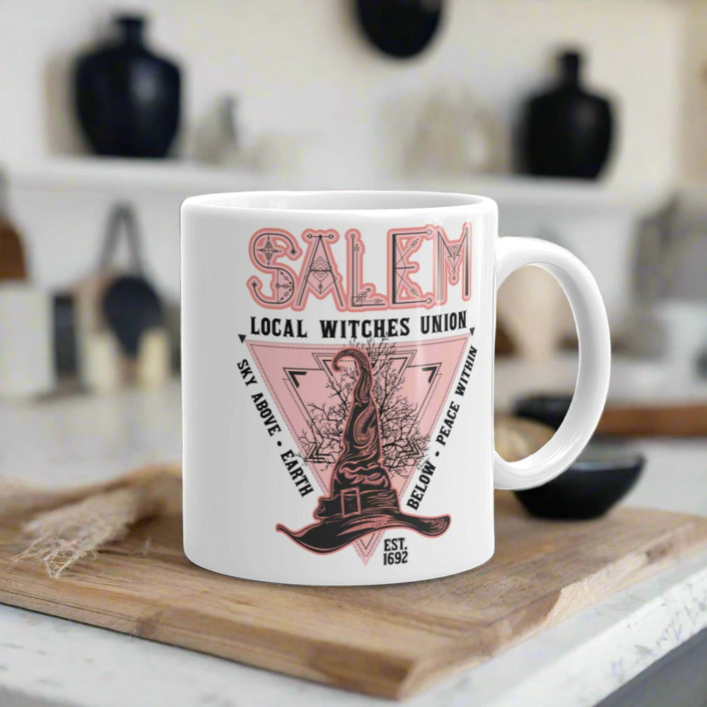 Salem Local Witches Union Halloween Glossy Coffee Mug