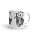 Retro Bat Print Glossy Mug