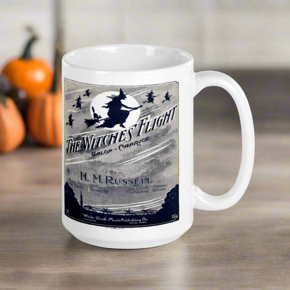 The Witches Flight Retro Halloween Coffee Mug