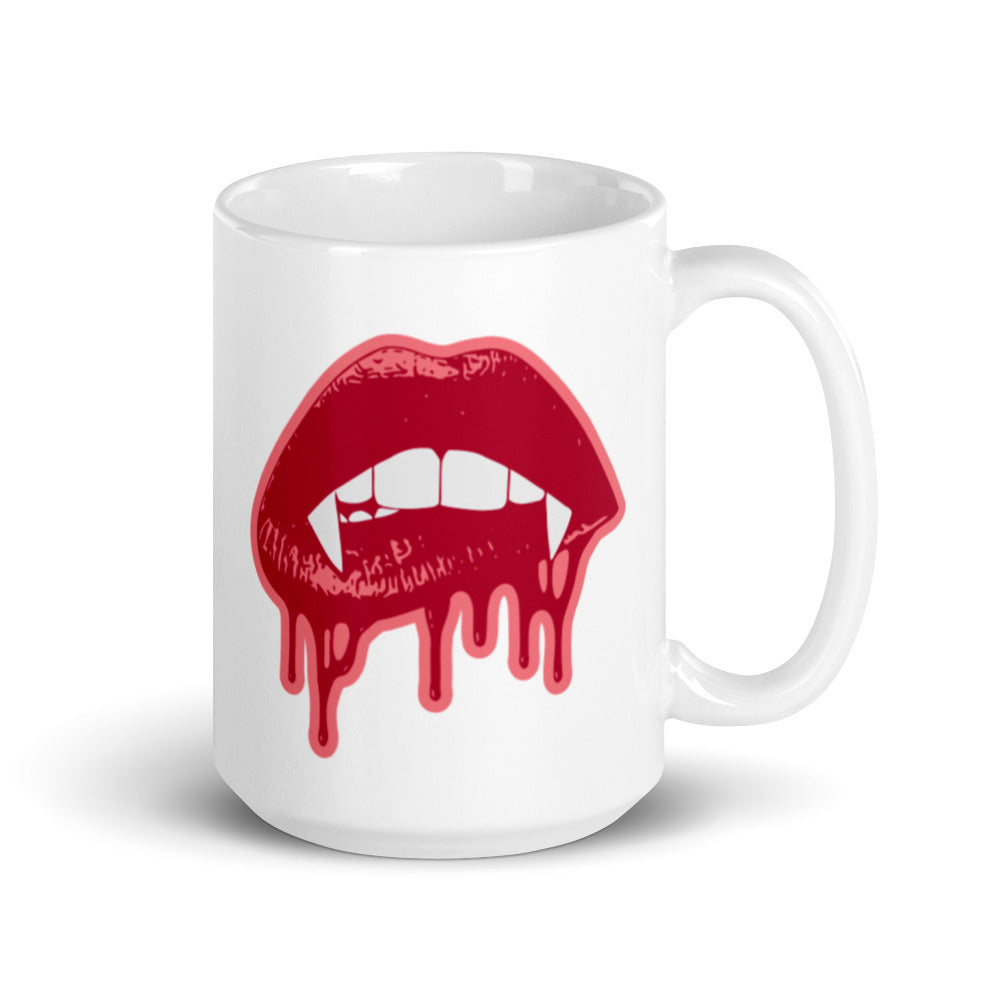 Vampire Lips And Fangs Glossy Mug