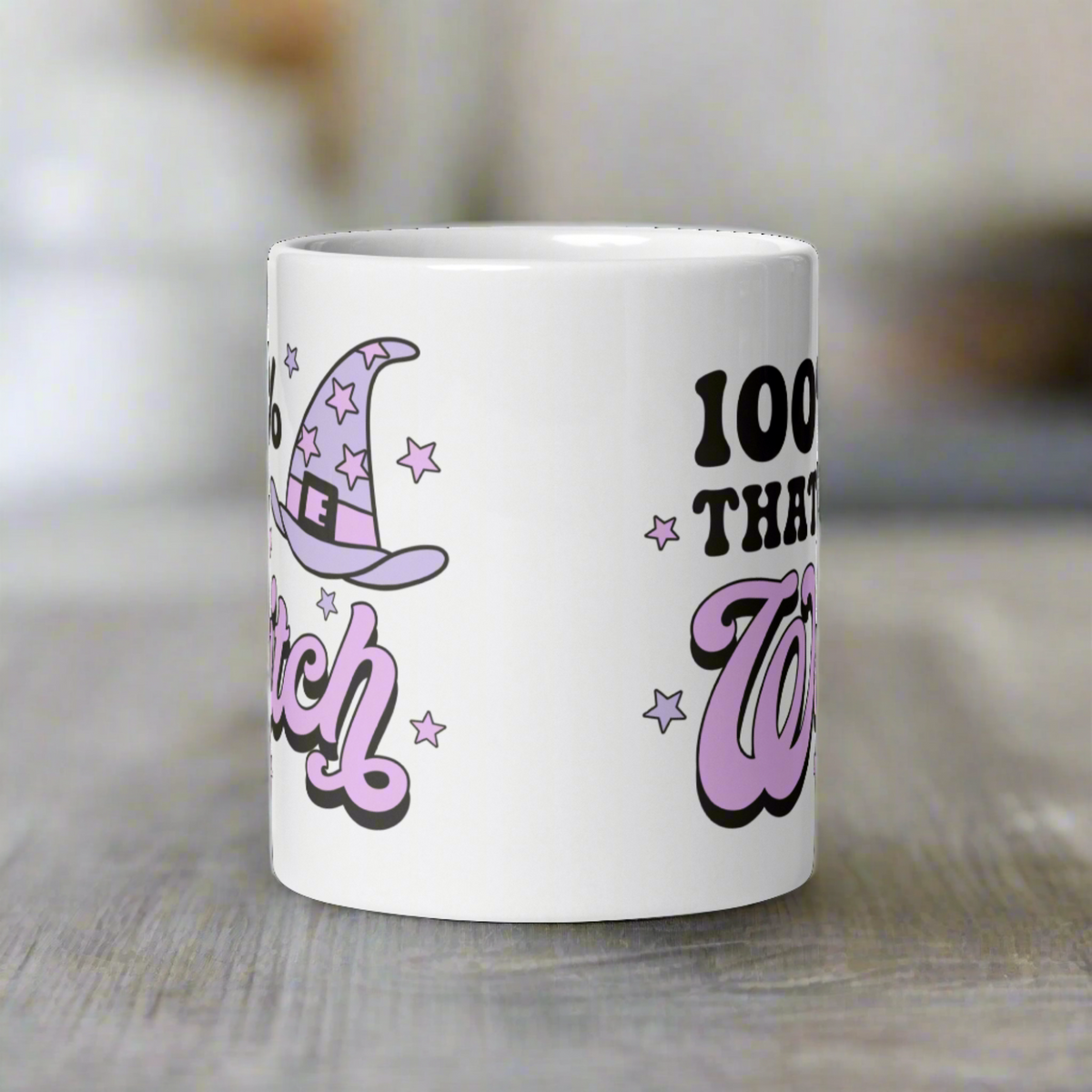 100% That Witch Halloween Celestial Glossy Coffee Mug