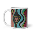 Love Finds A Way - Original Artwork by Caden Caraco on White Glossy Mug - Available in 12, 15, and 20 Ounces