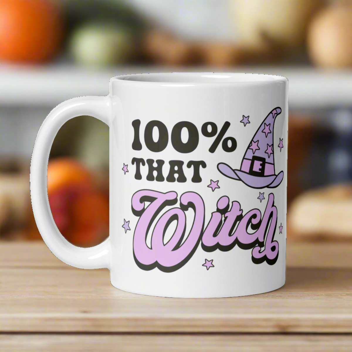 100% That Witch Halloween Celestial Glossy Coffee Mug