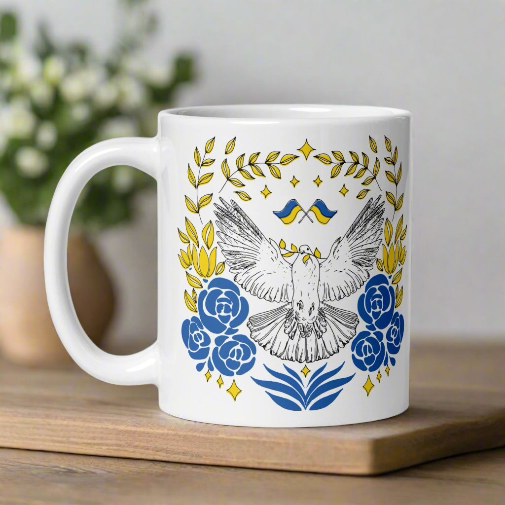 Dove Of Peace For Ukraine Coffee Mug